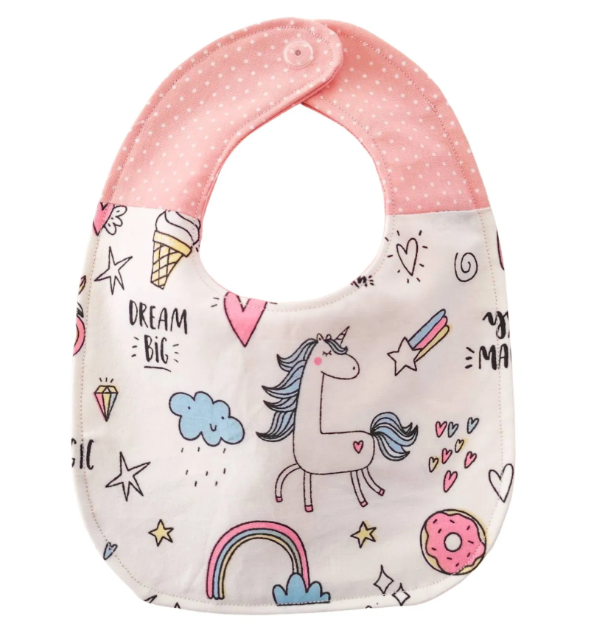 Σαλιάρα με σχέδιο Unicorn Candies